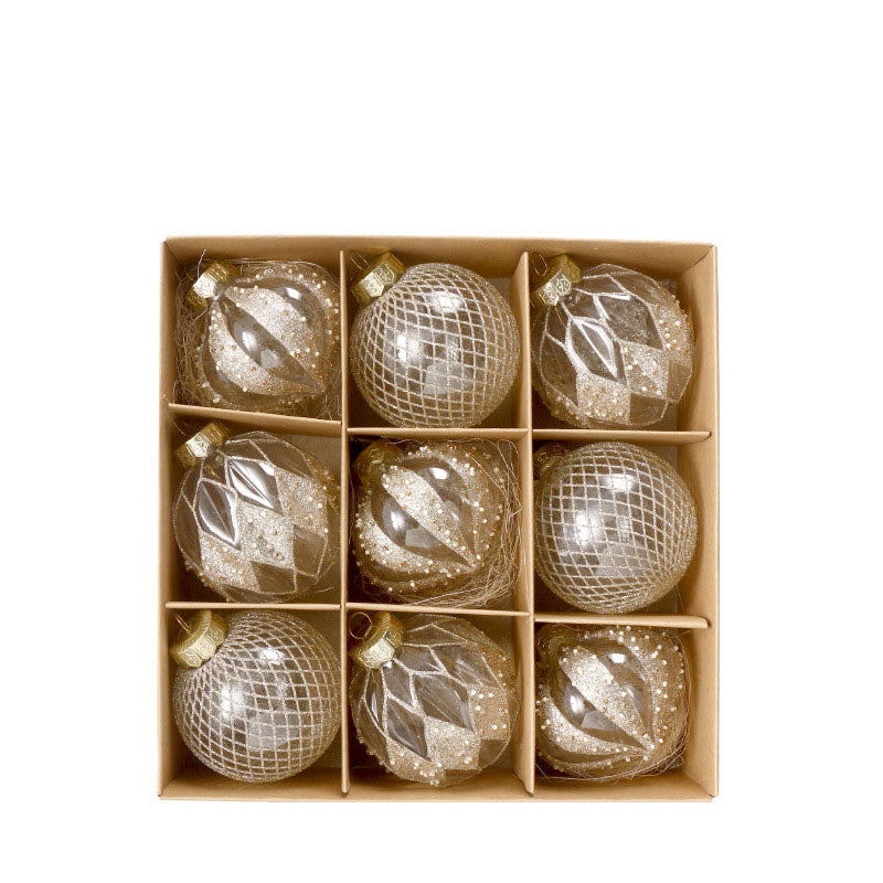 Clear Painted Christmas Bauble Gift Box