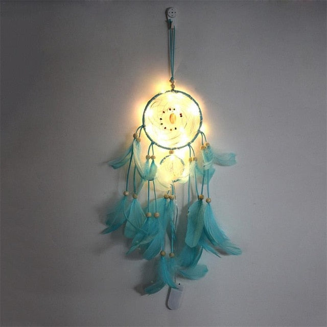 LED Light-Up Feather Dream Catcher