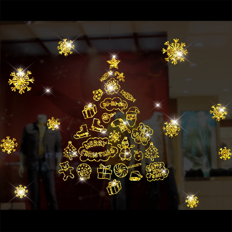 Gold Christmas Window Stickers – image 4