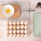 Stackable 24-Egg Fridge Storage Box with Lid