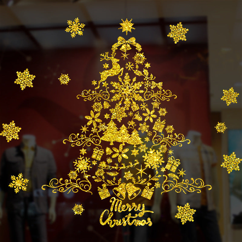 Gold Christmas Window Stickers – image 5