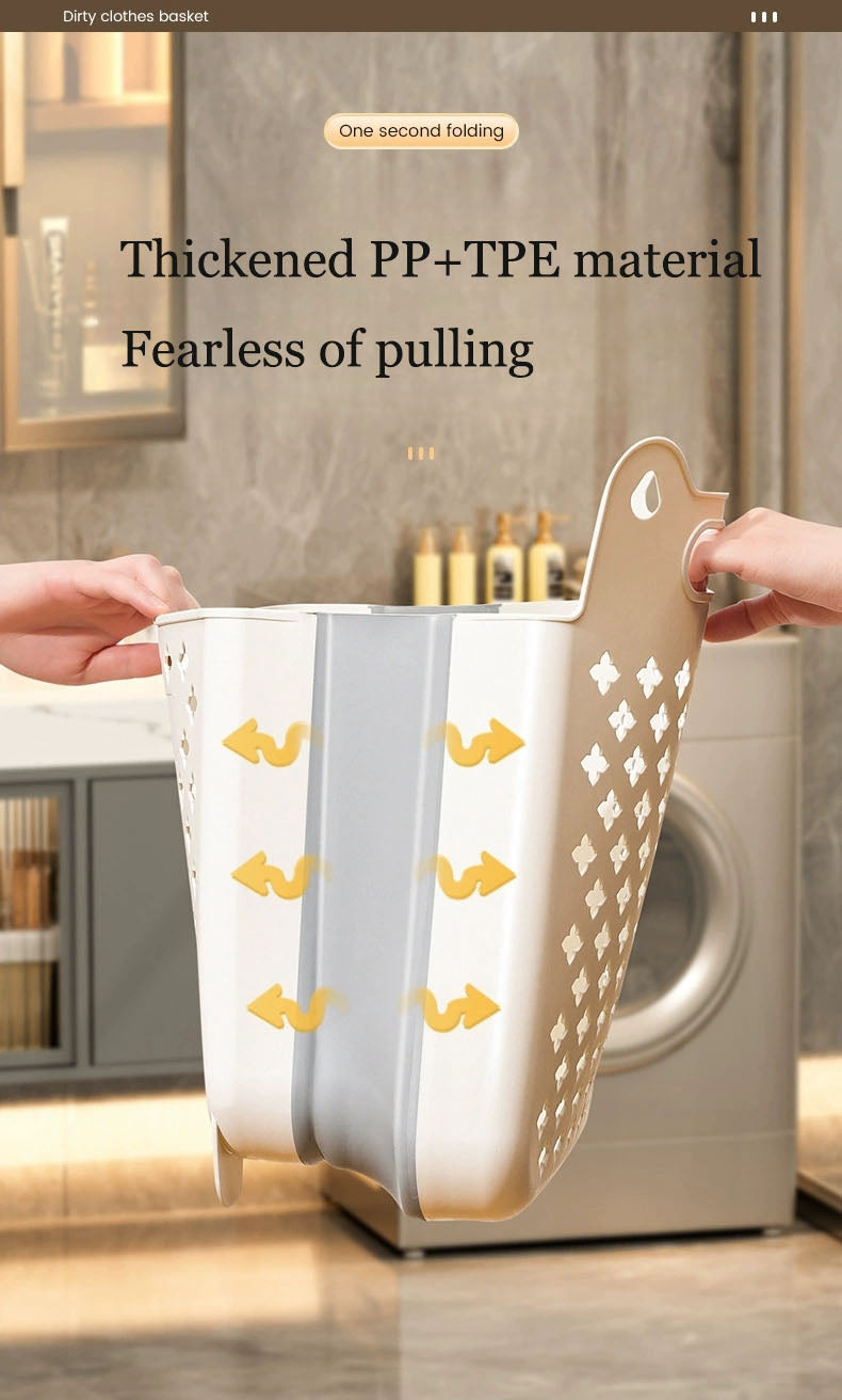 Foldable Wall-Mounted Laundry Basket – image 3