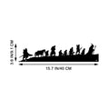 Hikers Silhouette Metal Wall Art – 40cm