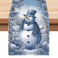Snowman Christmas Table Runner – Blue (33 x 183 cm)