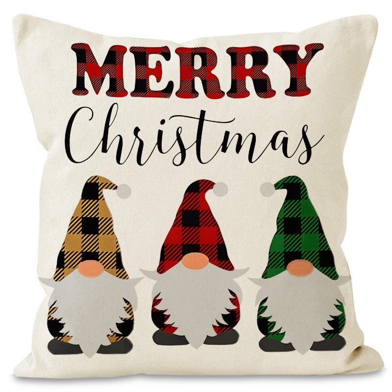 Buffalo Plaid Christmas Cushion Cover (45 x 45 cm) – image 9