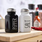 Black and White Salt and Pepper Shaker Set