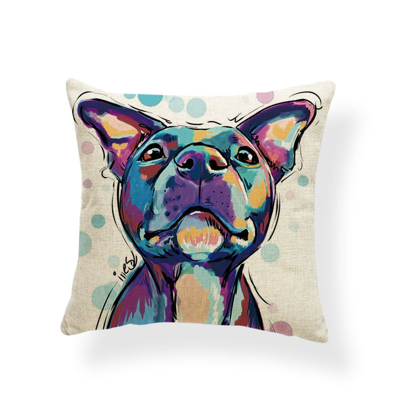 Watercolour Dog Breed Cushion Cover – 45 x 45 cm – image 9