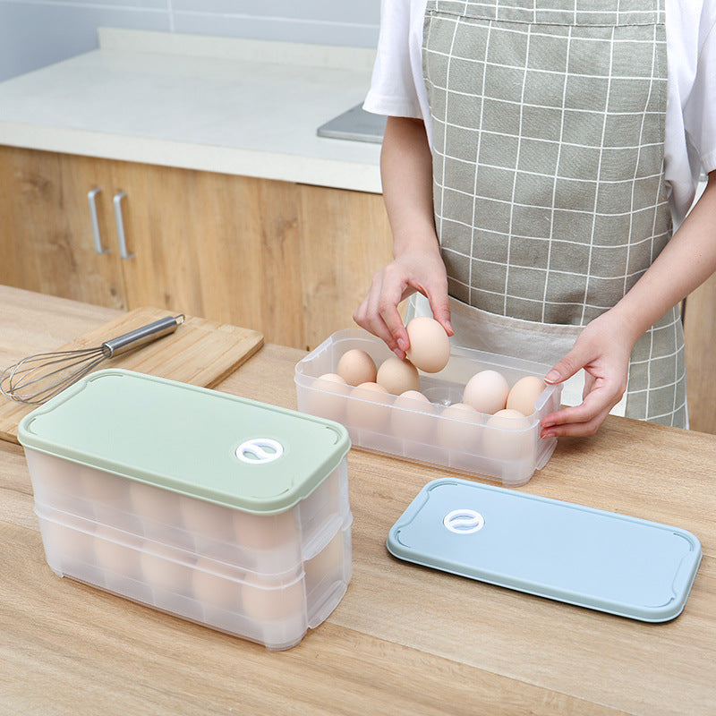 Clear Stackable Egg Storage Box with Date Dial