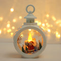 LED Christmas Scene Lantern – Round