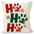Pet Lover's Christmas Cushion Cover – Santa Paws & Meowy Catmas (45 x 45 cm)