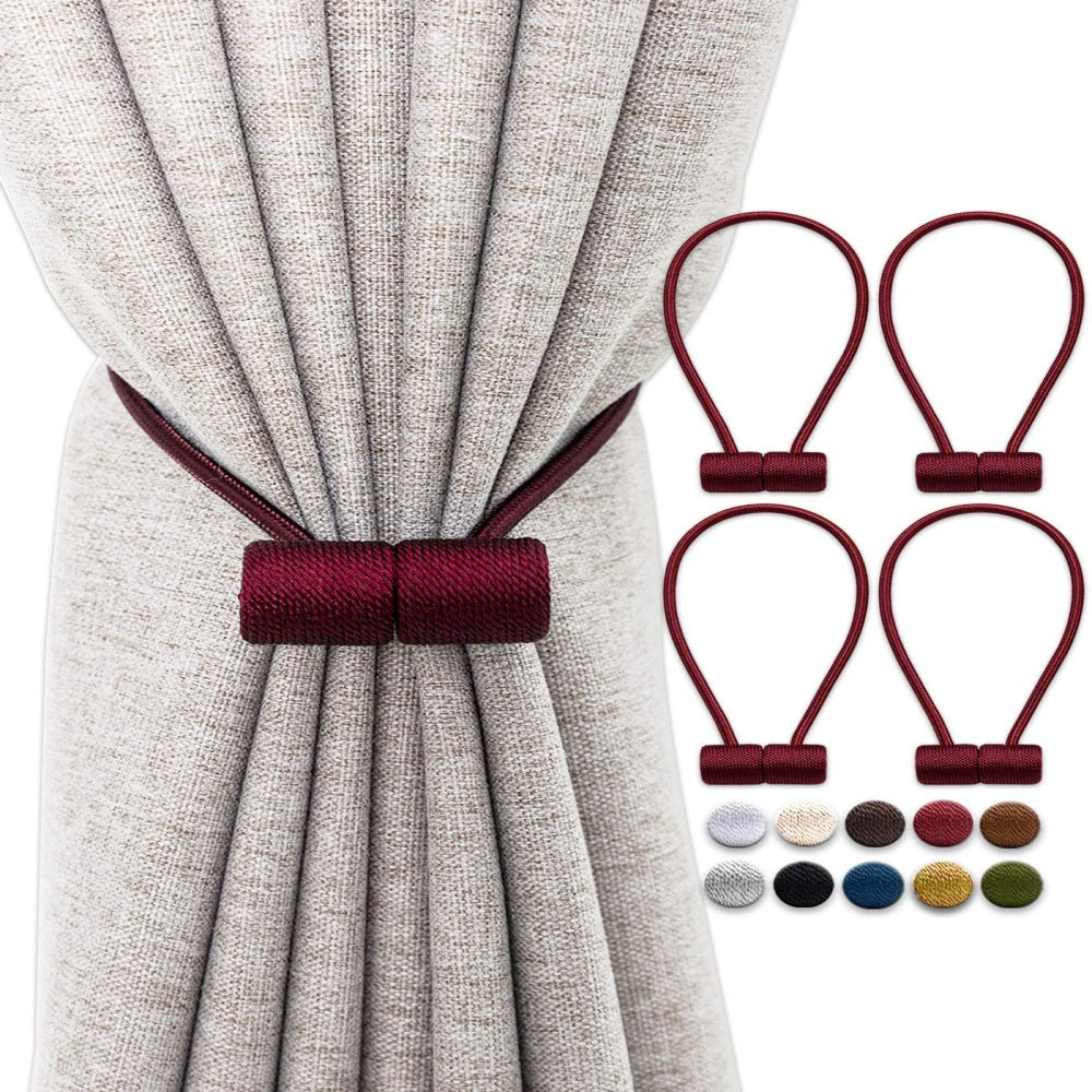 Magnetic Curtain Strap Tiebacks – Fabric Wrapped – image 2
