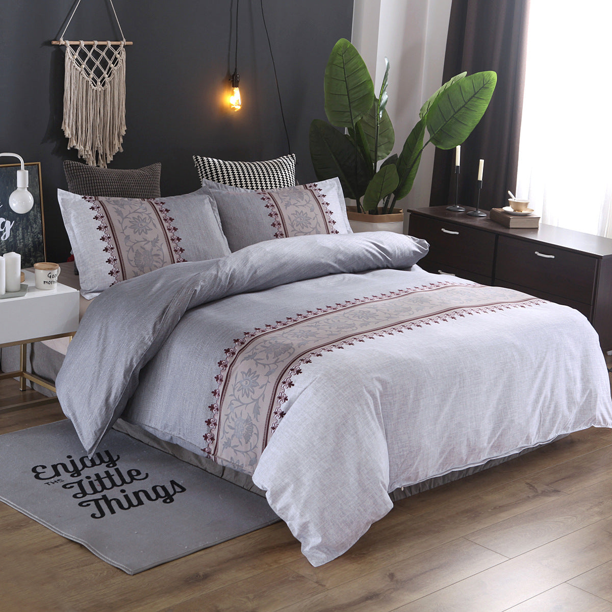 Boho Print Duvet Cover Set – Reversible with Pillowcases