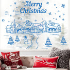 Christmas Snow Cottage Window Sticker – image 5