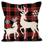 Red Plaid Christmas Cushion Cover (45 x 45 cm) – image 7