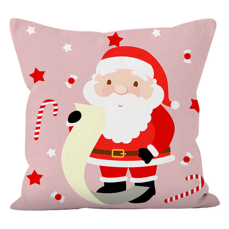 Super Soft Cartoon Santa Cushion Cover (45 x 45 cm)