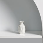 Mini Ribbed Ceramic Bud Vase