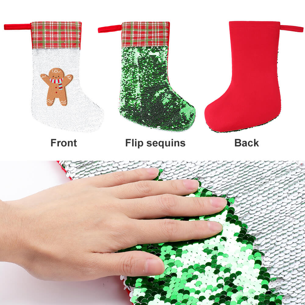 Reversible Sequin Christmas Stocking – image 3