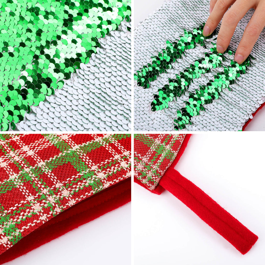 Reversible Sequin Christmas Stocking – image 5