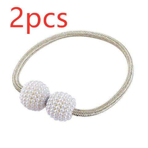 Pearl Bead Magnetic Curtain Tiebacks – Pair – image 10
