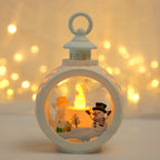 LED Christmas Scene Lantern – Round