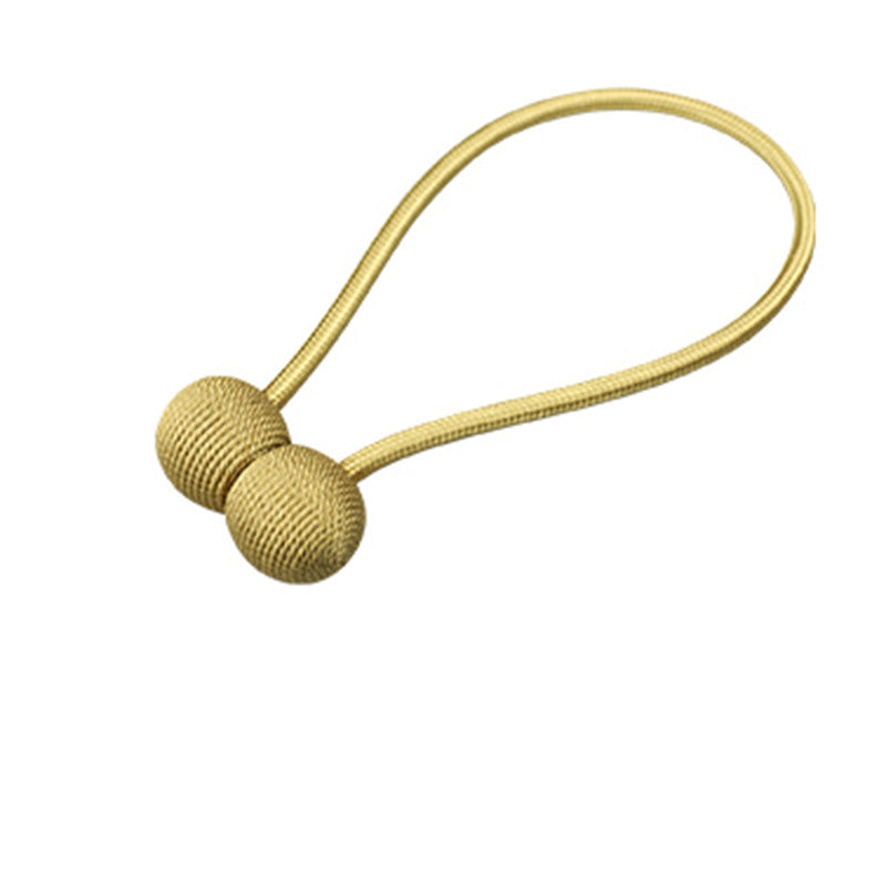 Magnetic Curtain Tiebacks – Old Gold