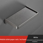 Wall-Mounted Toilet Roll Holder with Shelf – image 9