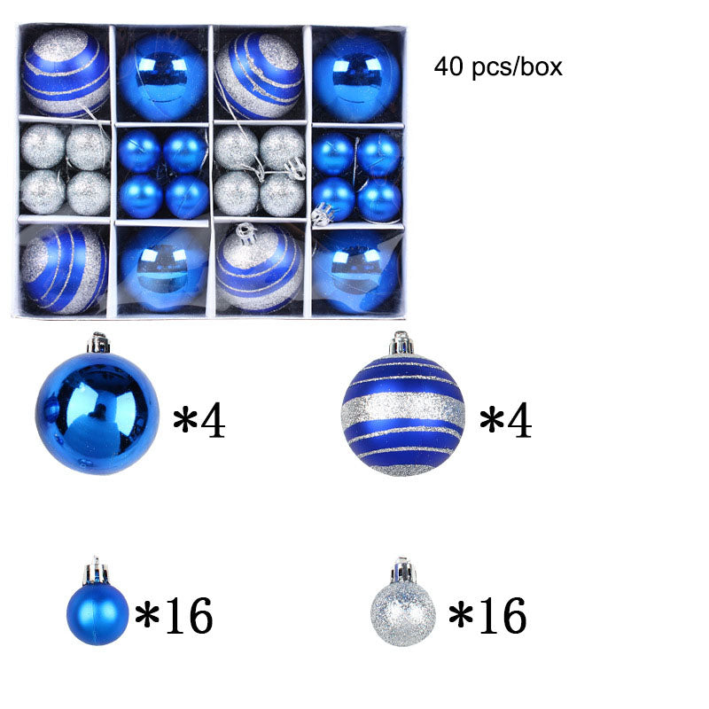 Christmas Bauble Gift Box – 40 Piece Set (6 cm & 3 cm)