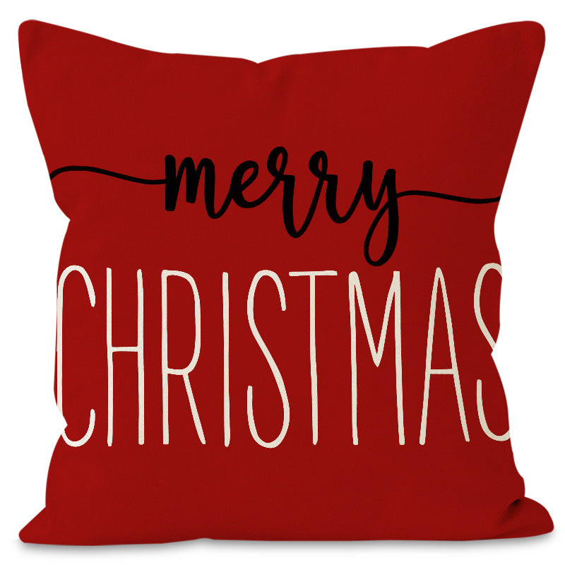 Christmas Tree Print Cushion Cover (45 x 45 cm)