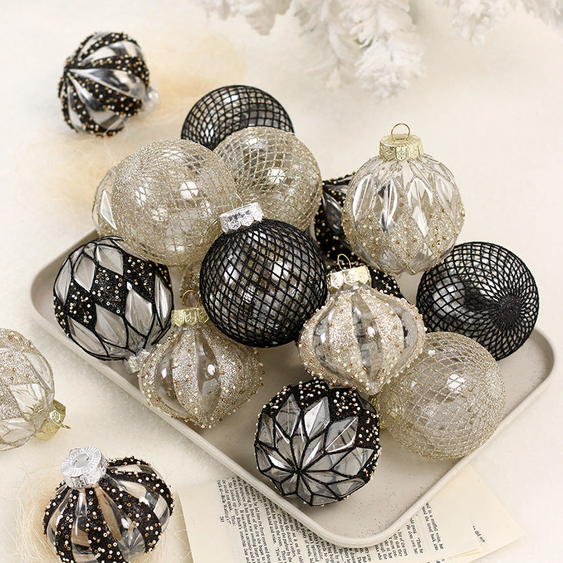 Clear Painted Christmas Bauble Gift Box