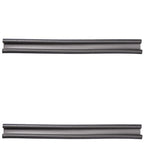 Grey draught excluder 2-pack