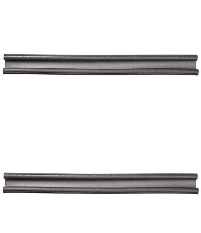 Grey draught excluder 2-pack