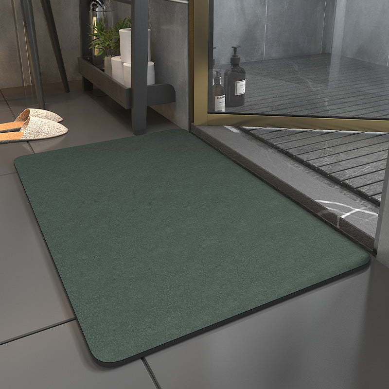 Soft Velvet Diatomite Bath Mat – Quick-Dry & Non-Slip