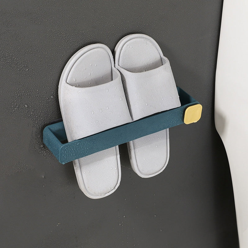 Wall-Mounted Shoe & Slipper Rack – Ocean Blue