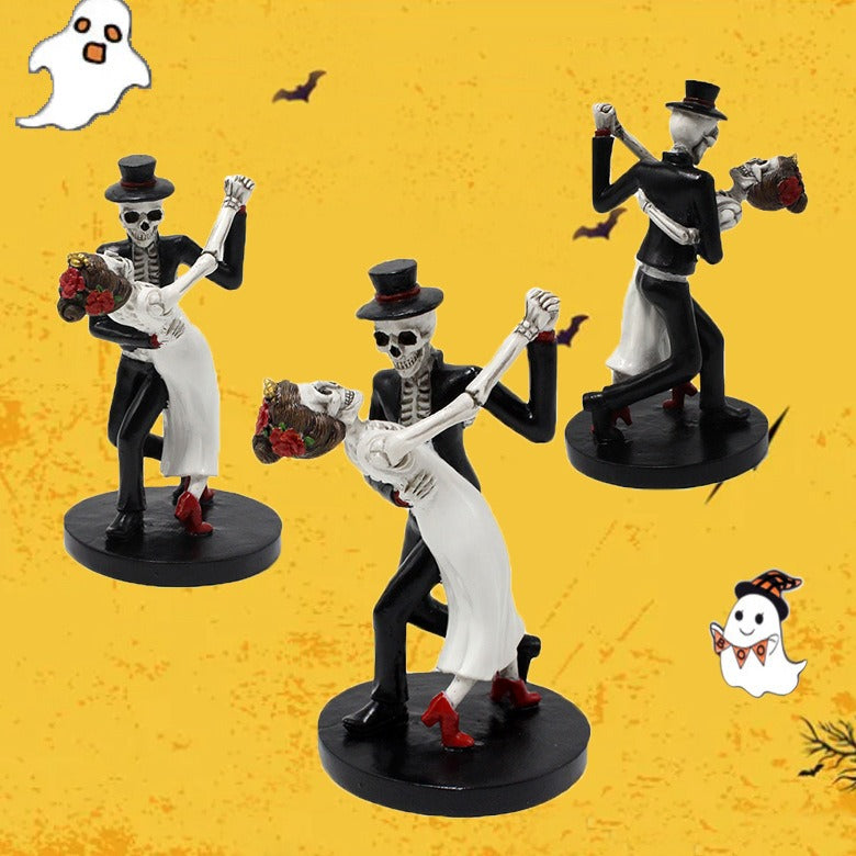 Skeleton Halloween Ornament – Resin Tabletop Decoration (12.5 cm)