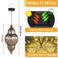 Solar Metal Garden Lantern – Round – Warm White