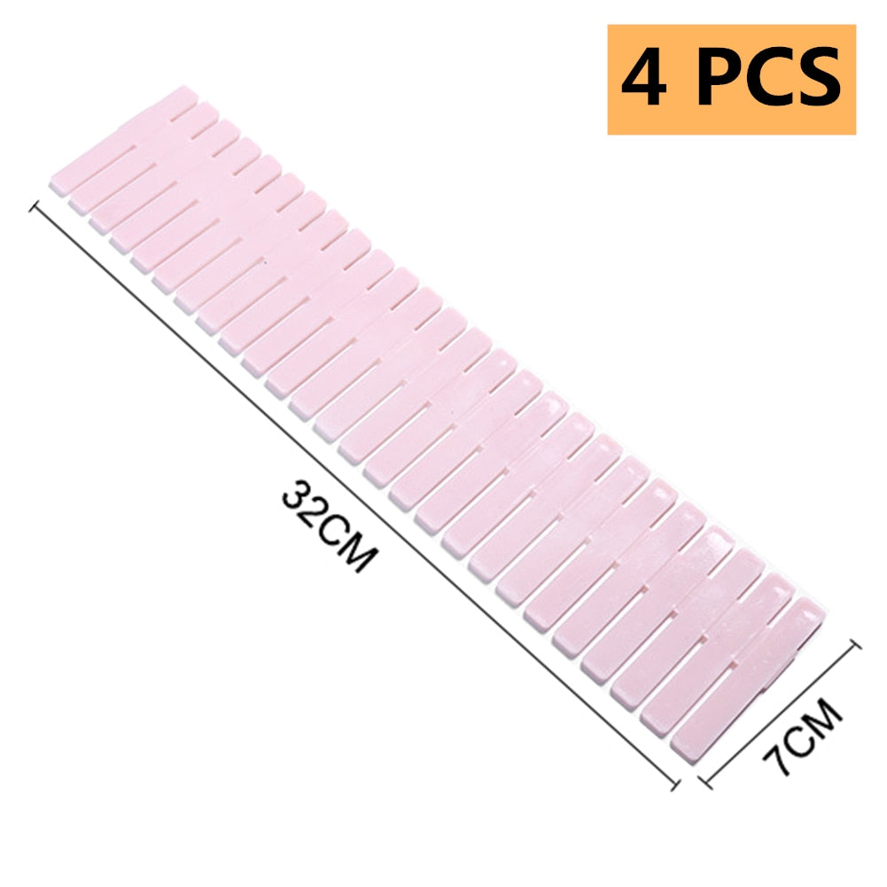 4-Piece Adjustable Drawer Divider Organiser – image 9