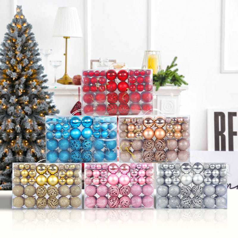 Christmas Bauble Mega Set – 100 Piece Gift Box (3, 4 & 6 cm)