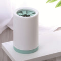 Dog paw cleaner cup with green silicone bristles