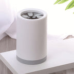 Dog paw cleaner cup with grey silicone bristles
