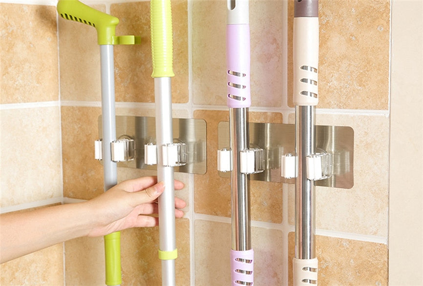 Wall-Mounted Mop & Broom Holder – image 2