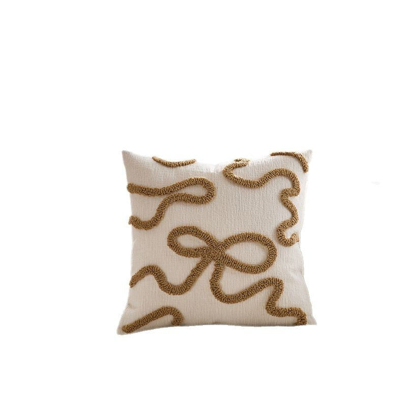 Textured Tufted Bow Cushion Cover – image 5