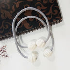 Pearl Bead Magnetic Curtain Tiebacks – Pair – image 3