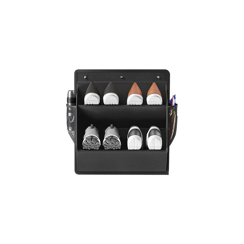 Door & Wall Shoe Storage Organiser – Black – Single