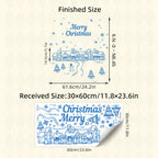 Christmas Snow Cottage Window Sticker – image 6