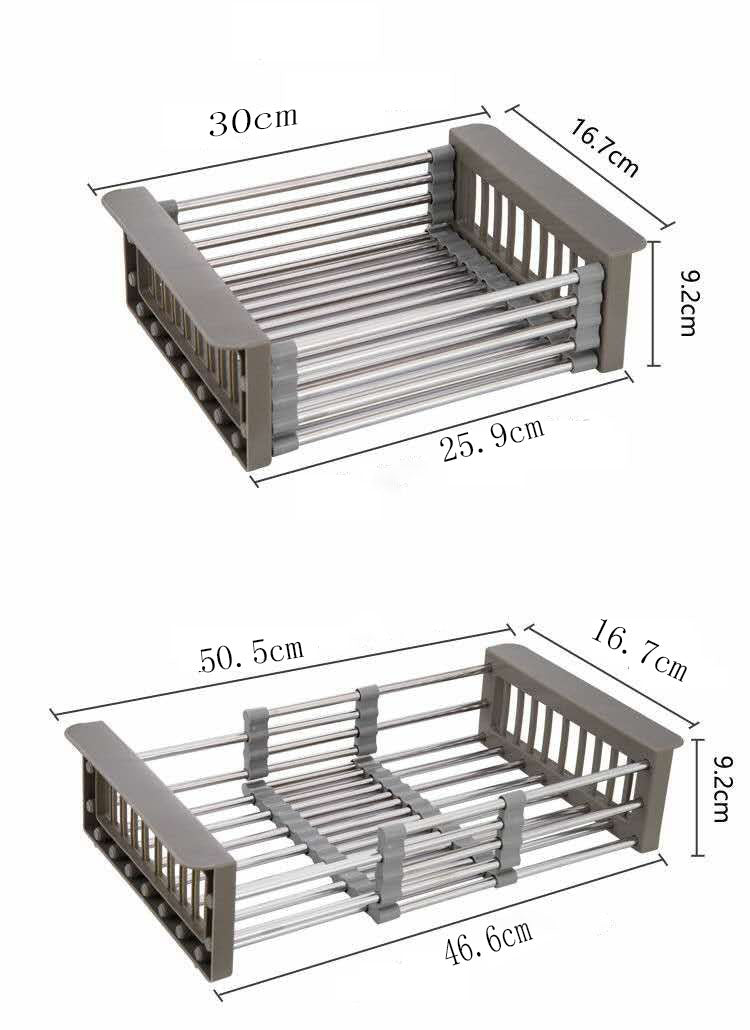 Adjustable Over-Sink Dish Drying Rack – image 5