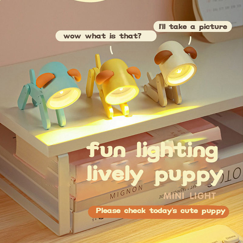 Mini Dog & Deer LED Night Light – Children's Bedside Lamp