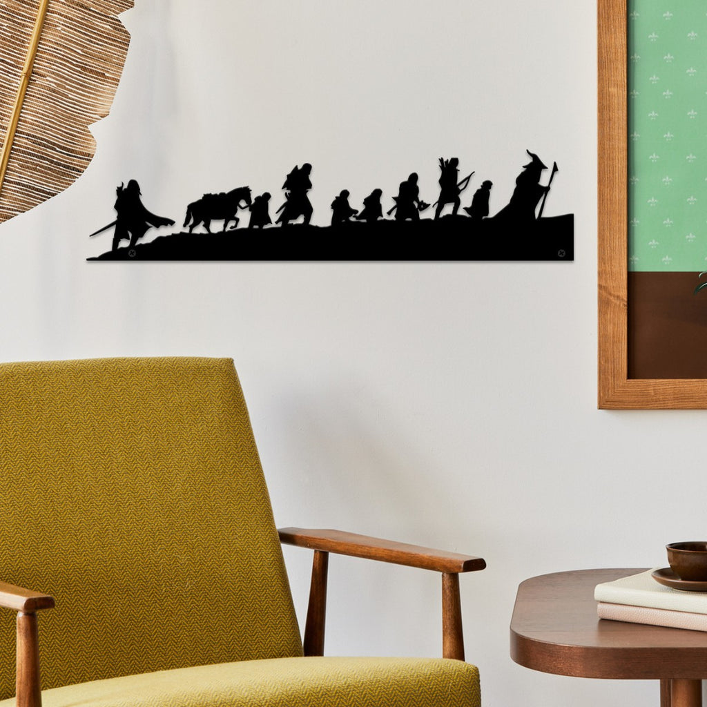 Hikers Silhouette Metal Wall Art – 40cm – image 5