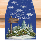 Let It Snow Christmas Table Runner (33 x 183 cm) – image 8