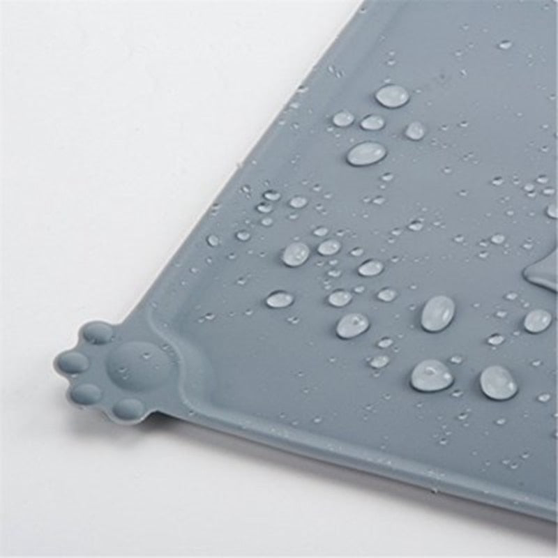 Waterproof Silicone Pet Feeding Mat – Non-Slip Food & Water Bowl Mat
