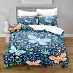 Butterfly Print Duvet Cover Set with Pillowcases – image 3
